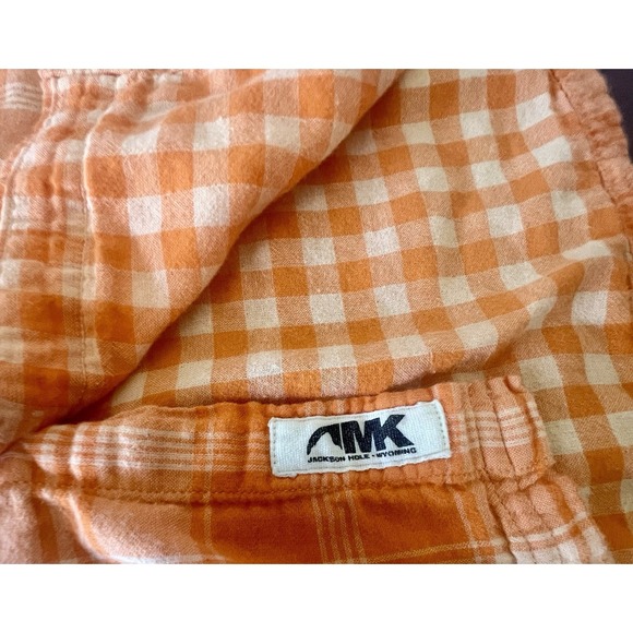 Mountain Khakis Men's Button Shirt Orange Plaid Size L Outdoors Casual Hiking - Picture 4 of 8